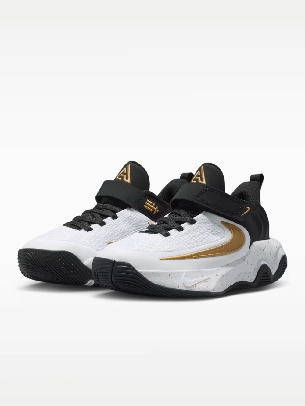 Nike White, Black & Gold Sneakers